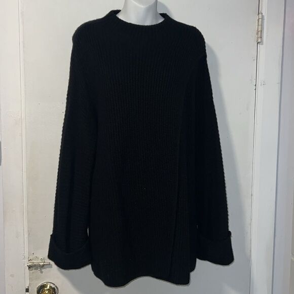 ATHLETA Black Azalea Wrap Sweater-L - Picture 2 of 10